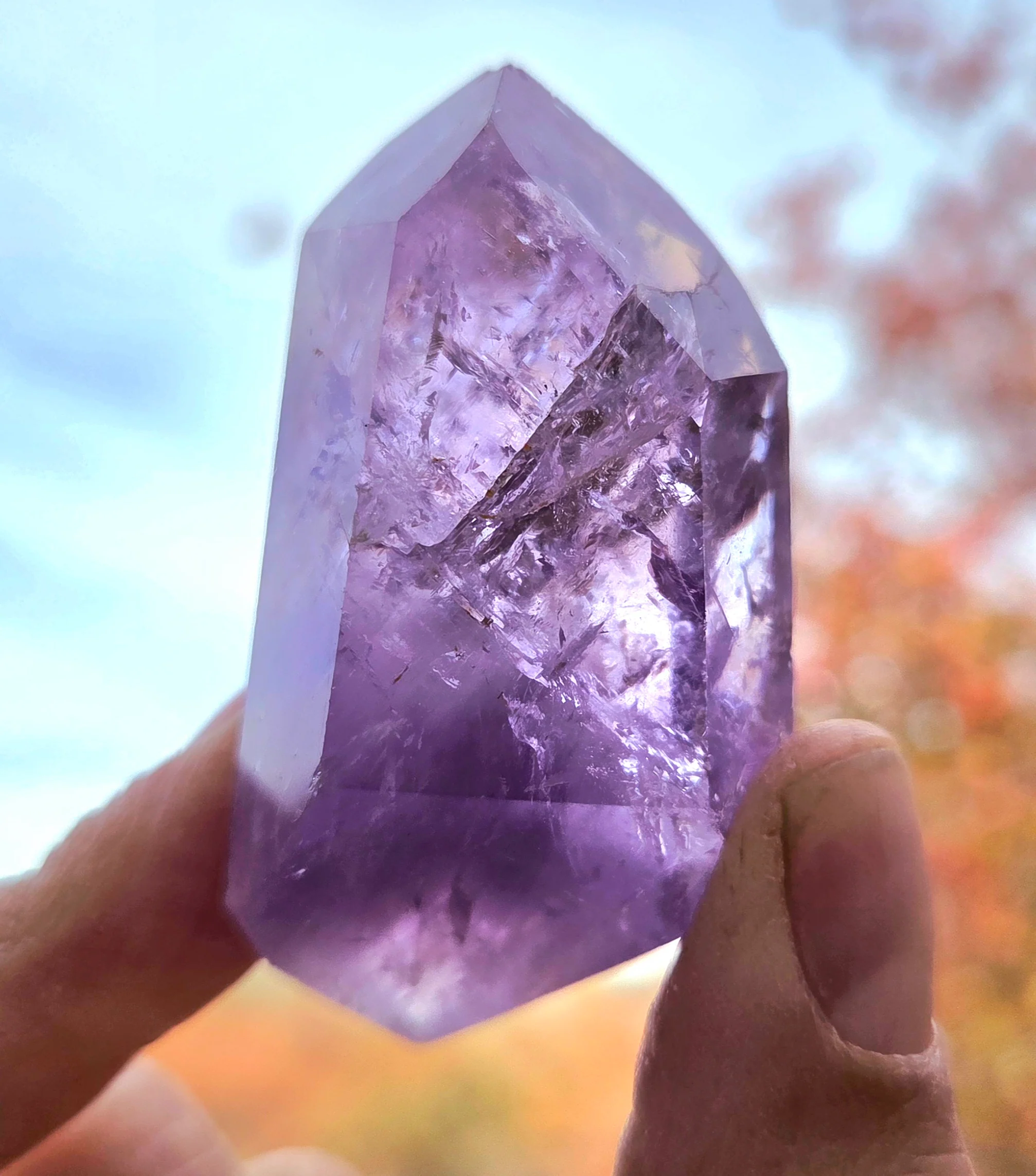 Amethyst- A-grade double terminated points - size B - Image 10