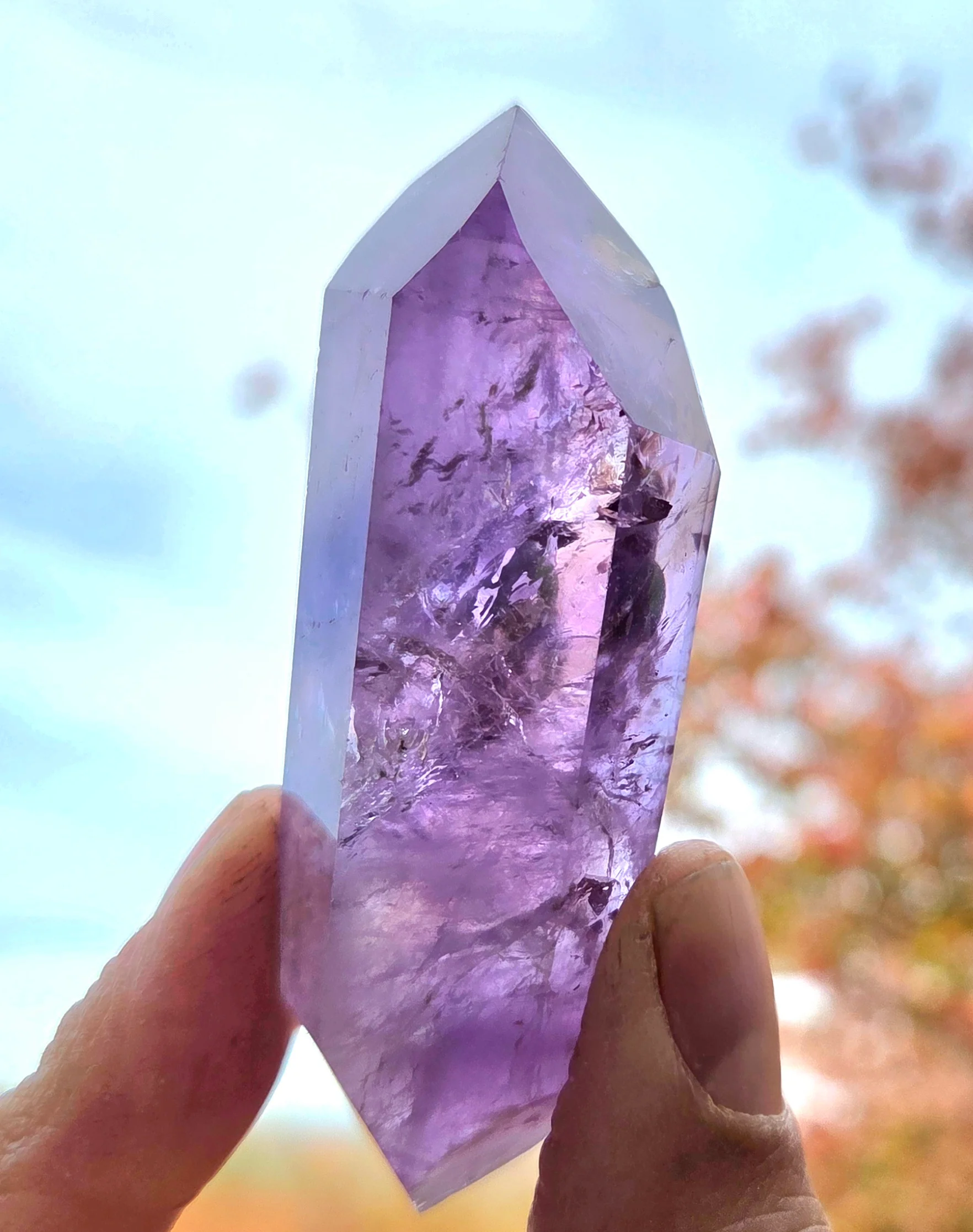 Amethyst- A-grade double terminated points - size B - Image 11
