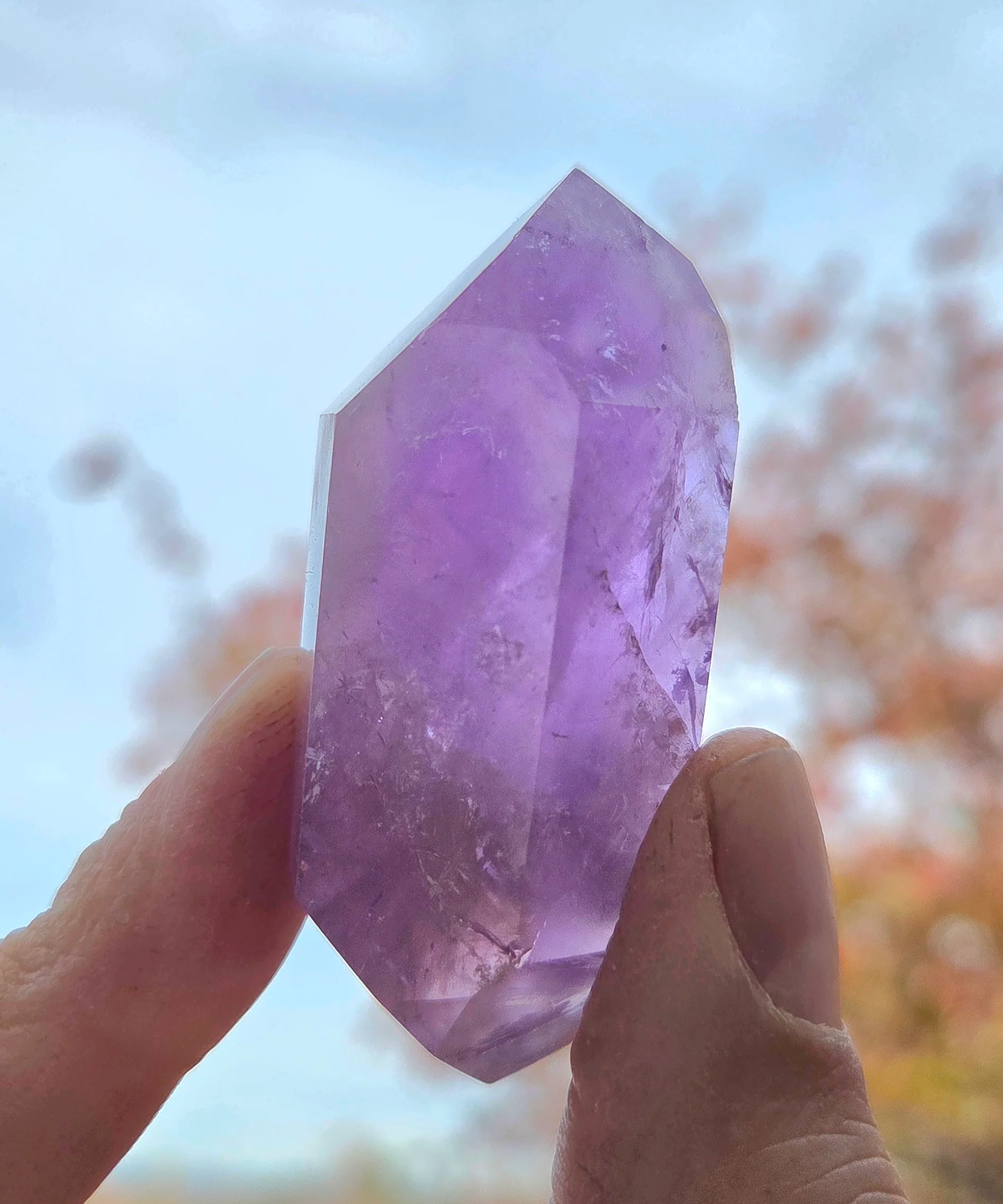 Amethyst- A-grade double terminated points - size B - Image 13