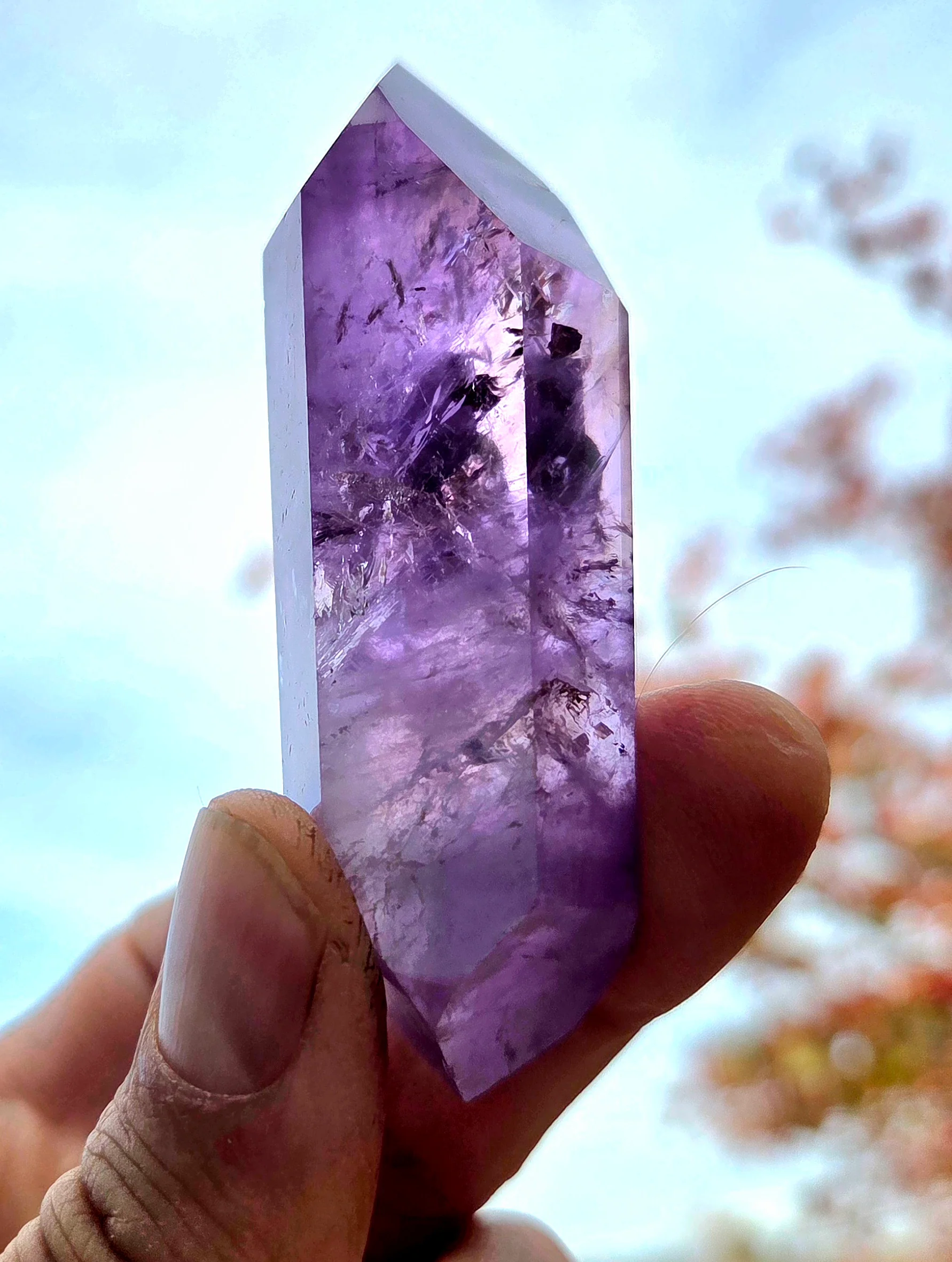 Amethyst- A-grade double terminated points - size B - Image 5