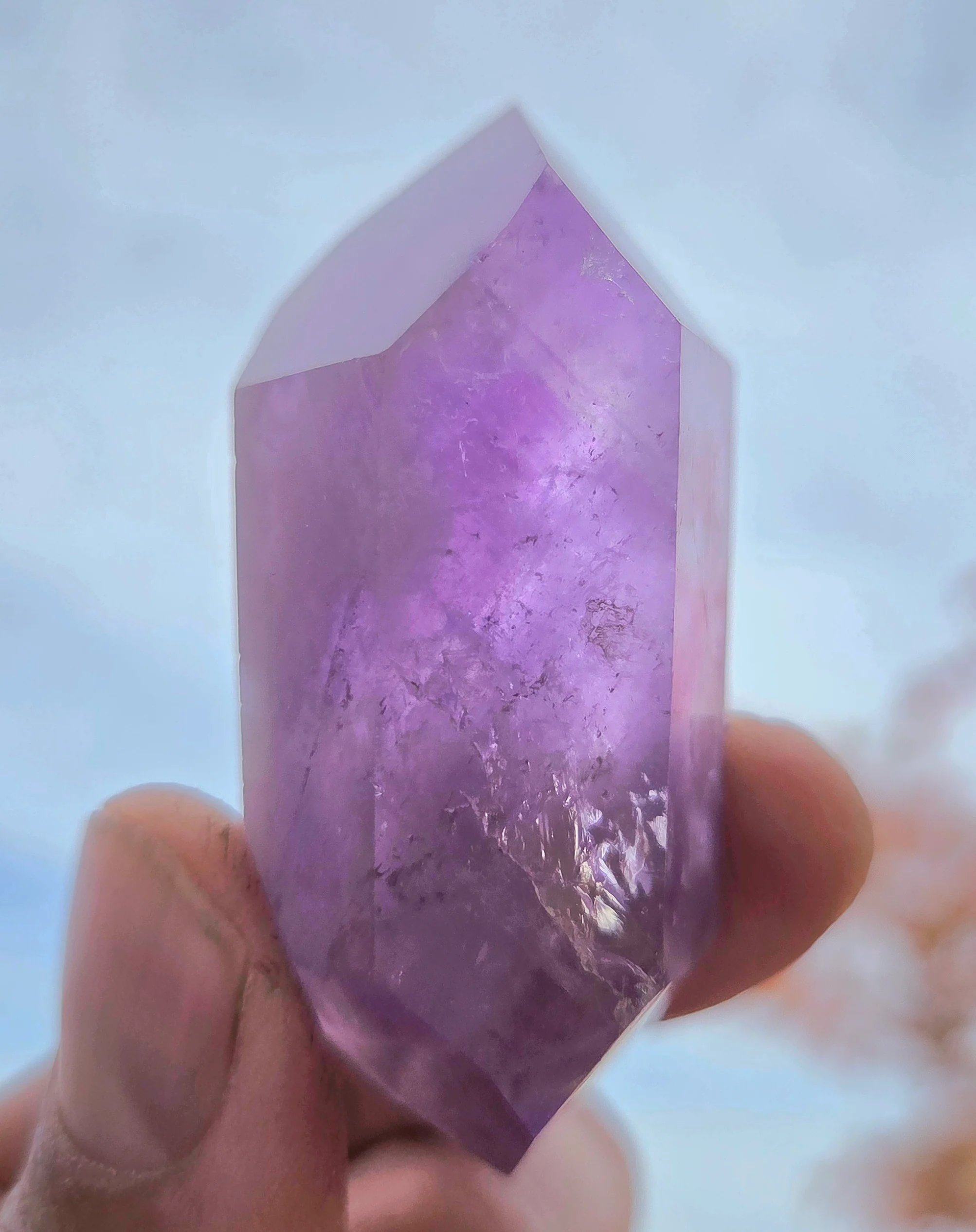 Amethyst- A-grade double terminated points - size B - Image 8