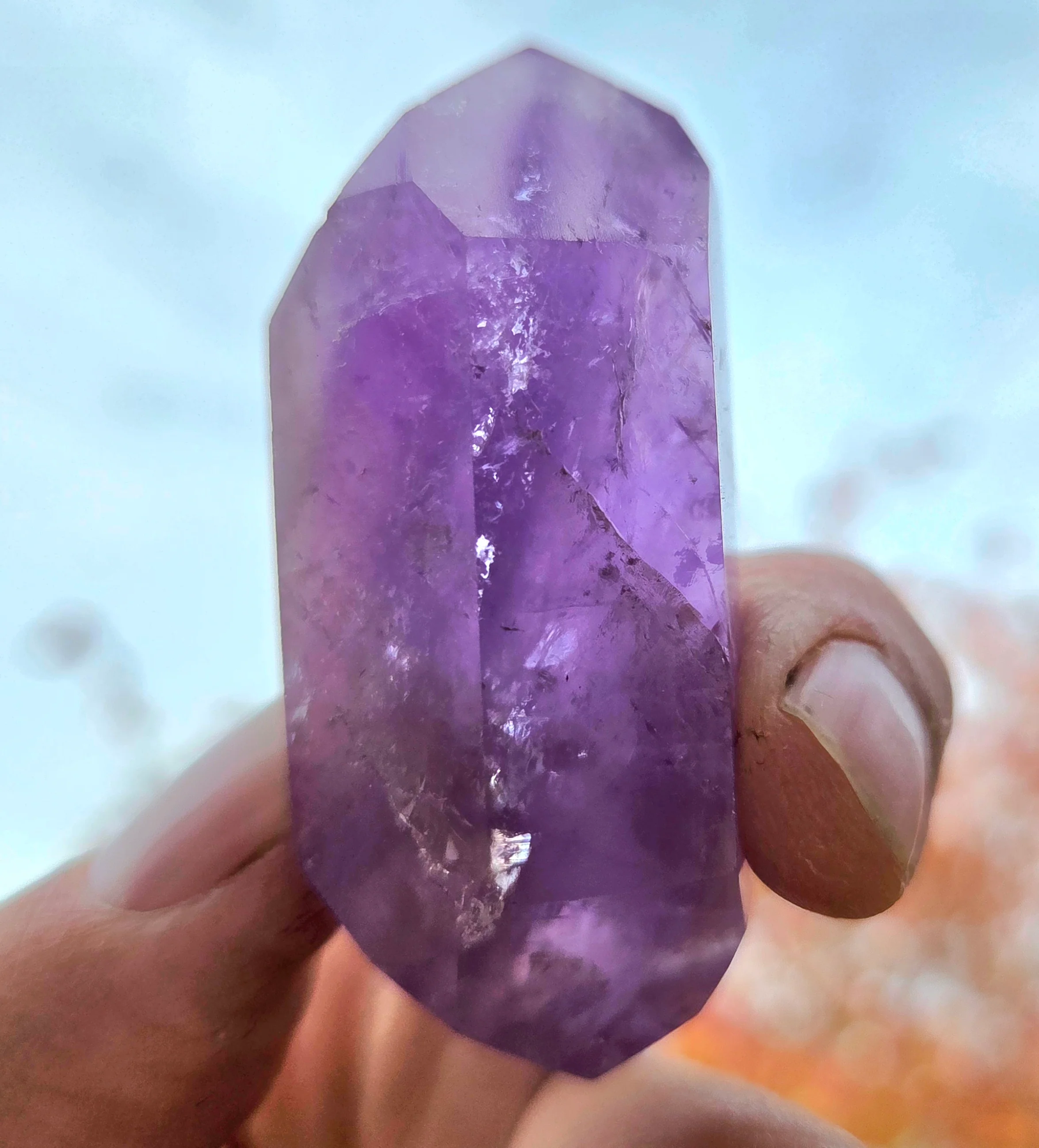 Amethyst- A-grade double terminated points - size B - Image 9