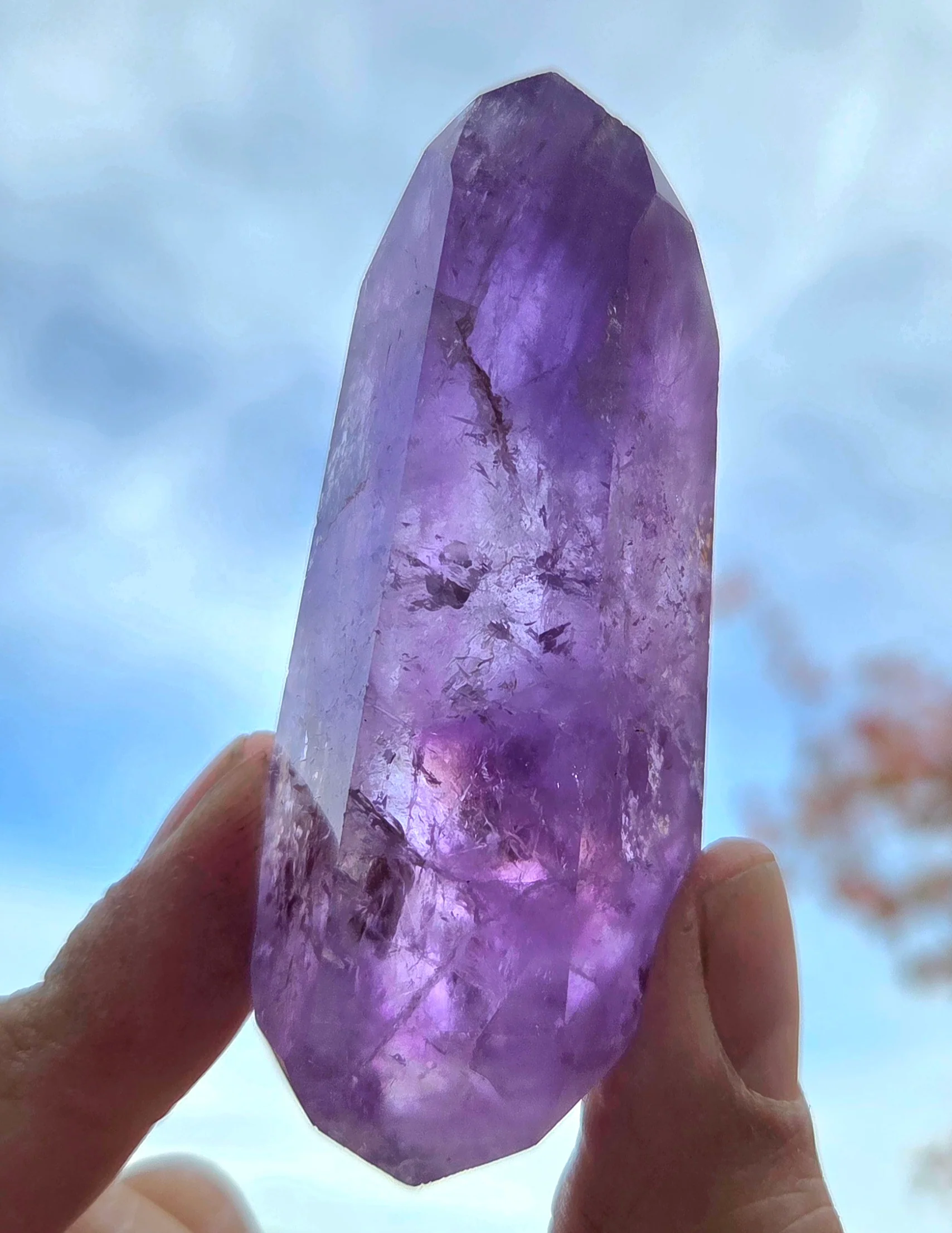 Amethyst- A-grade double terminated points - size C - Image 10