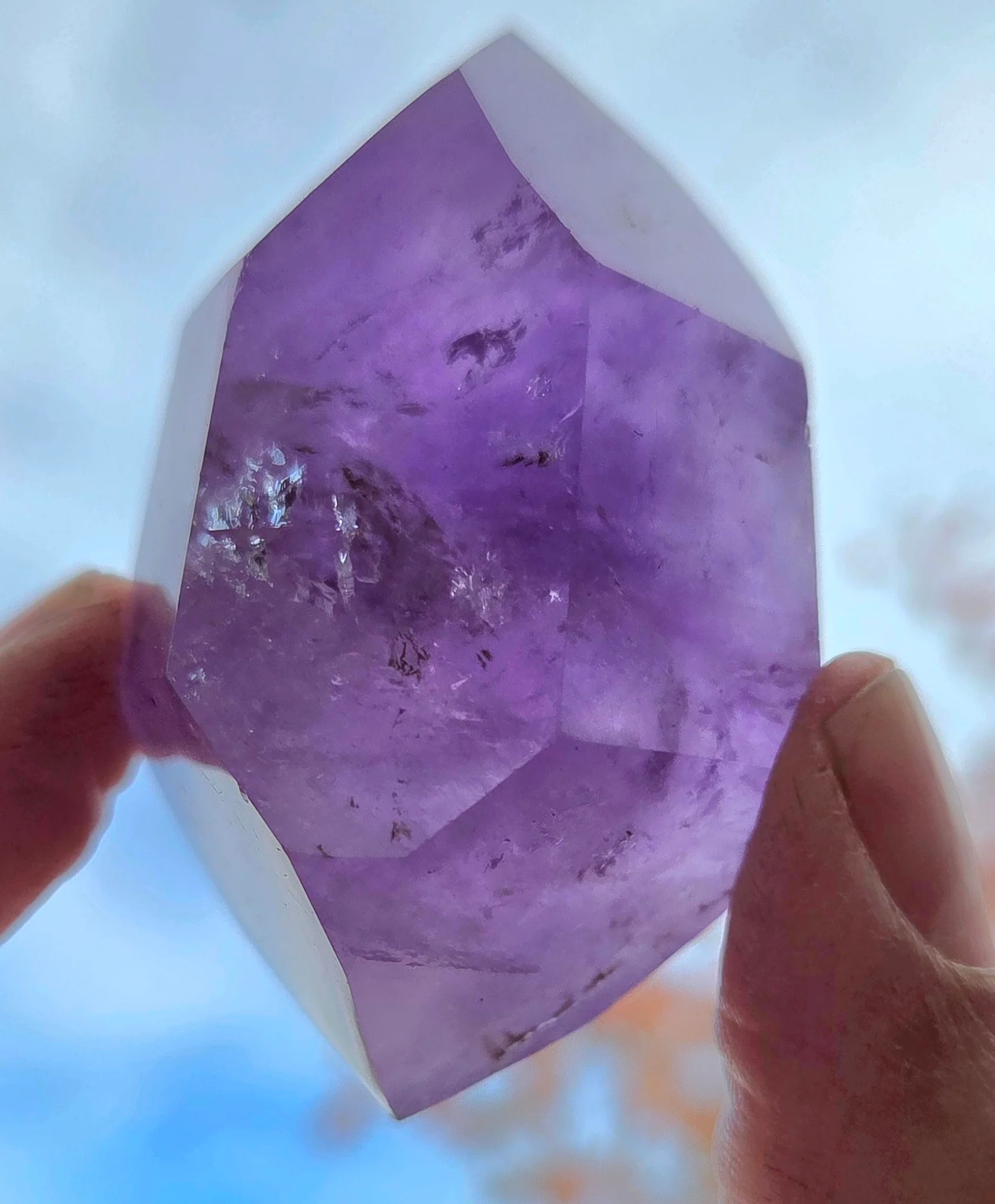 Amethyst- A-grade double terminated points - size C - Image 4