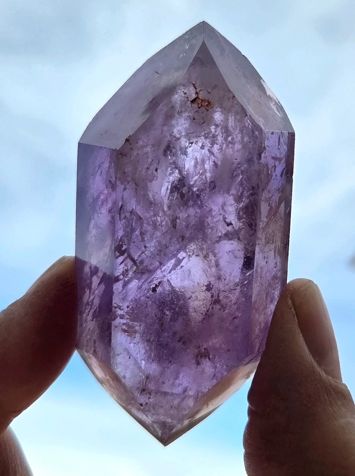 Amethyst- A-grade double terminated points - size C - Image 5