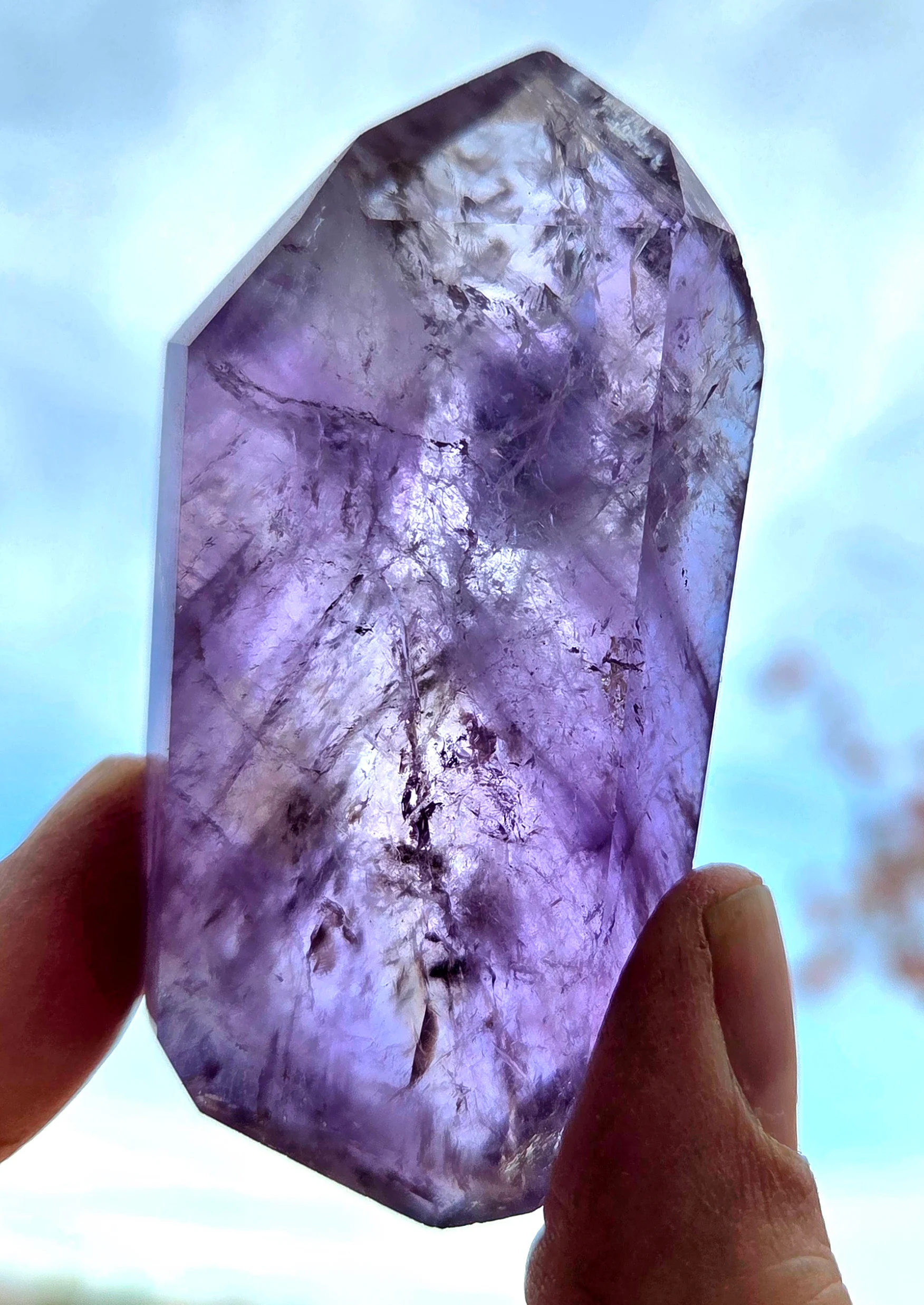 Amethyst- A-grade double terminated points - size C - Image 8