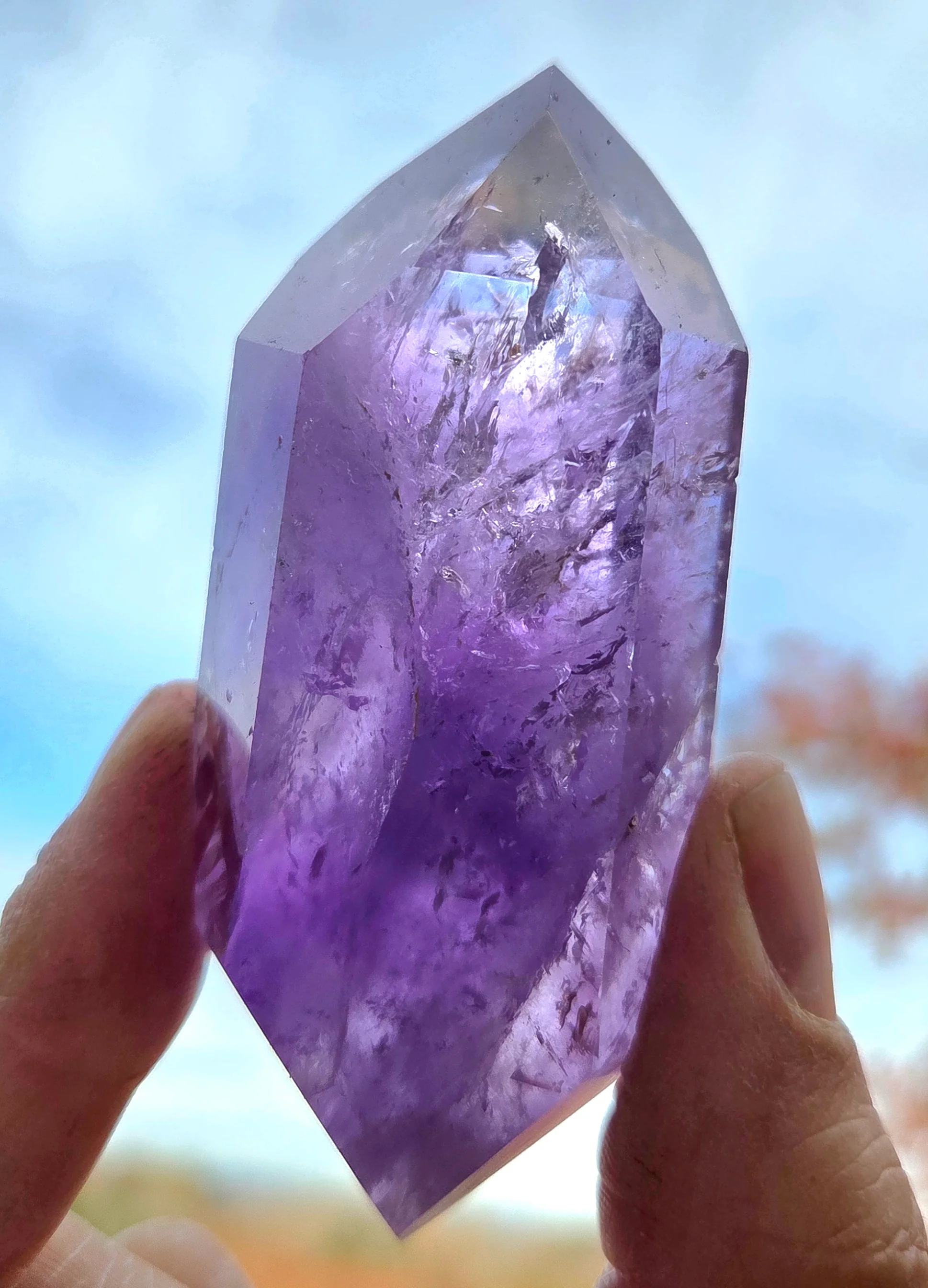 Amethyst- A-grade double terminated points - size C - Image 9