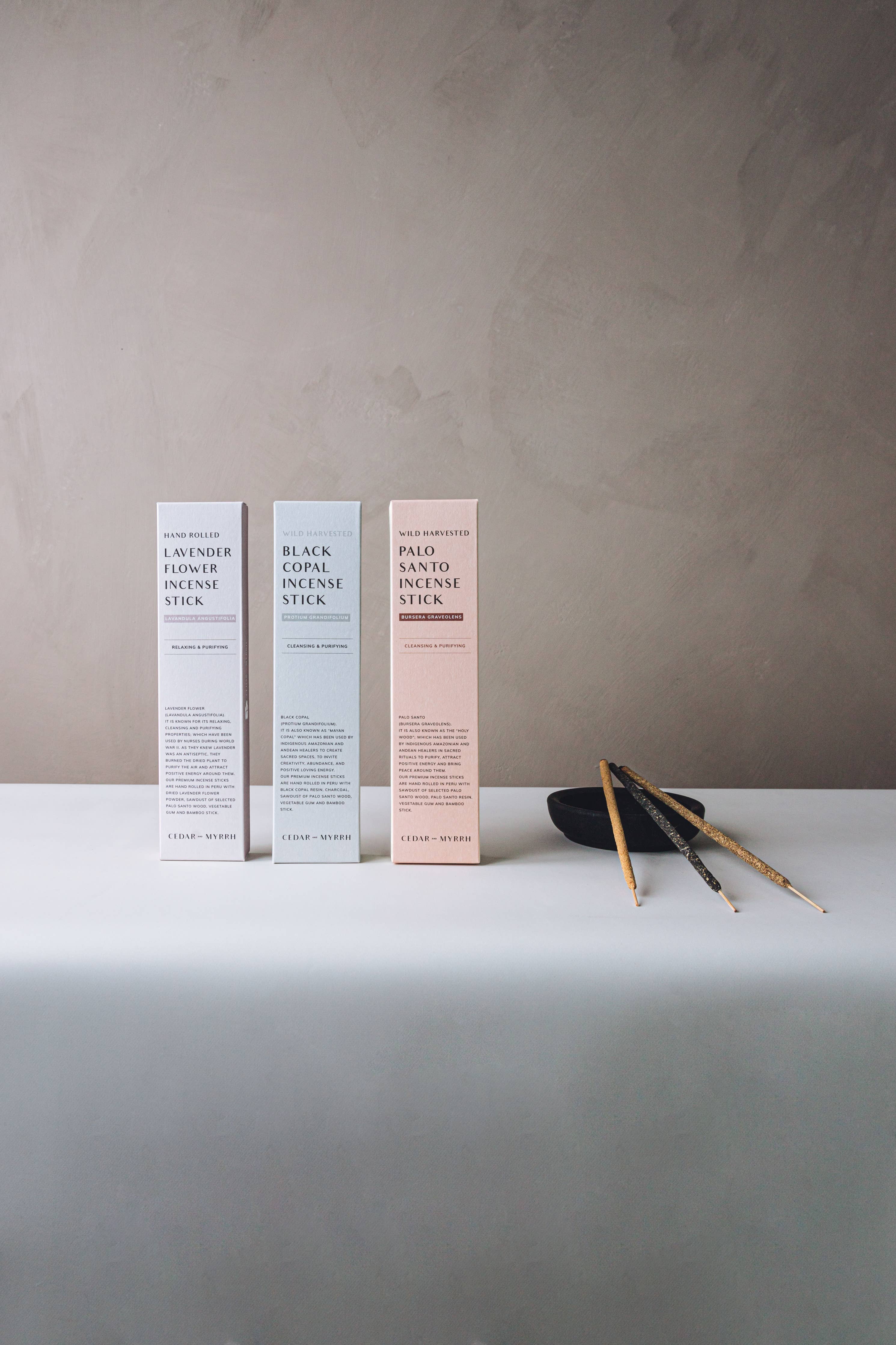 Black Copal Hand-Rolled Incense Stick - Image 3